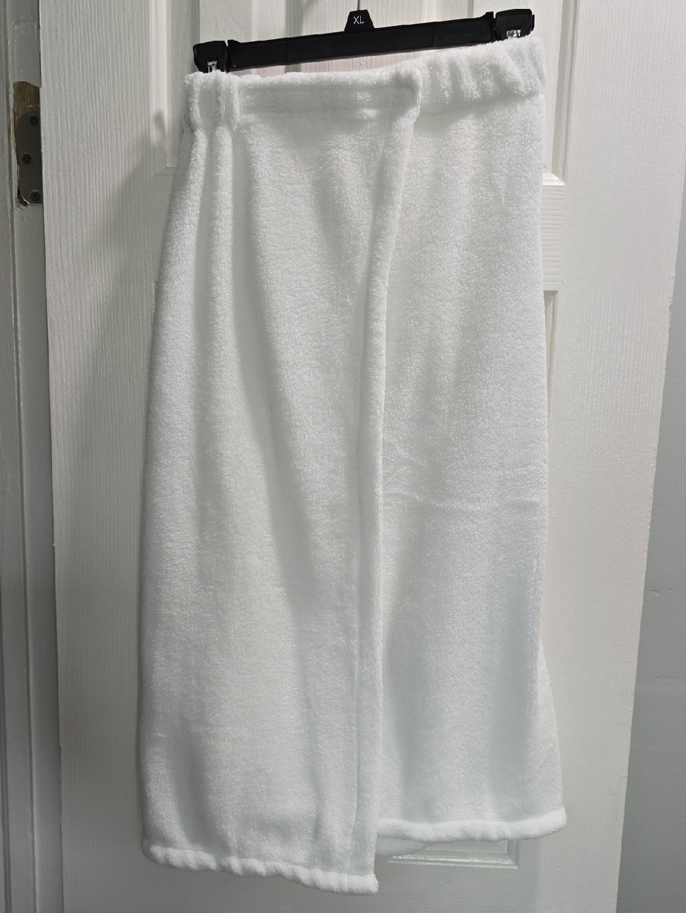 White Plush Bath Wrap
